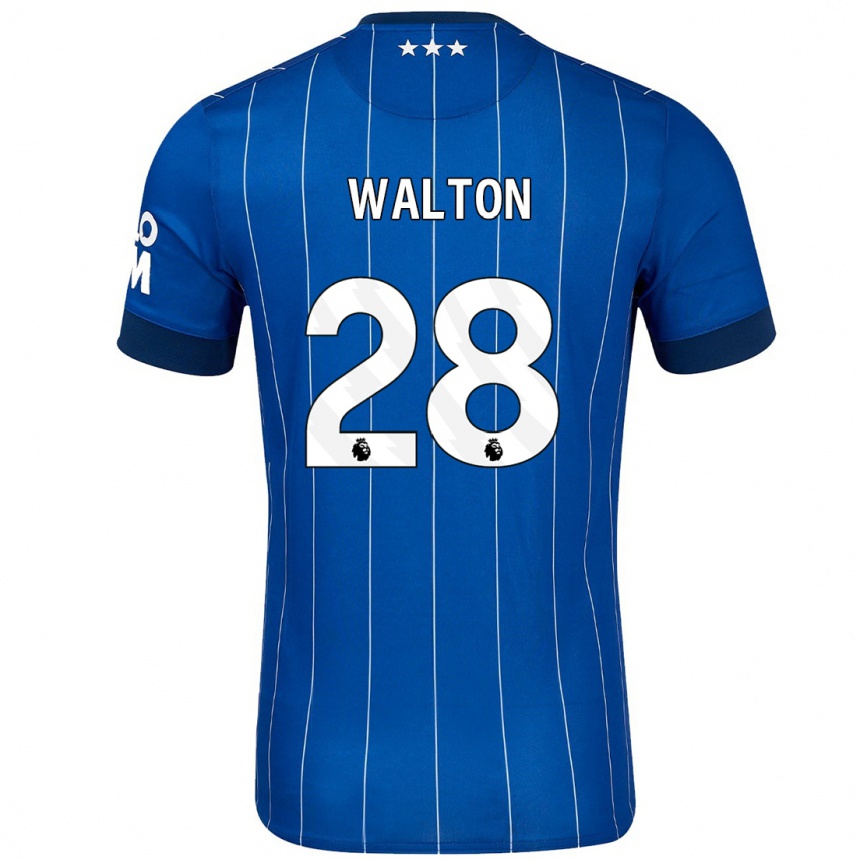 Enfant Football Maillot Christian Walton #28 Bleu Marine Tenues Domicile 2024/25 Canada