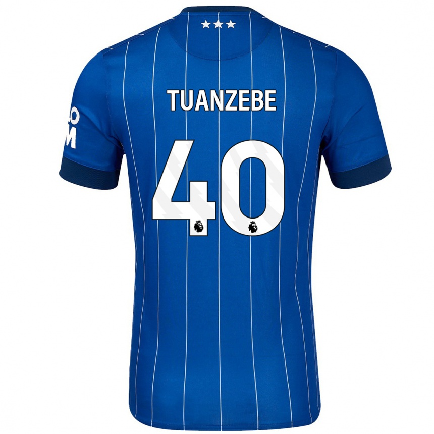 Enfant Football Maillot Axel Tuanzebe #40 Bleu Marine Tenues Domicile 2024/25 Canada