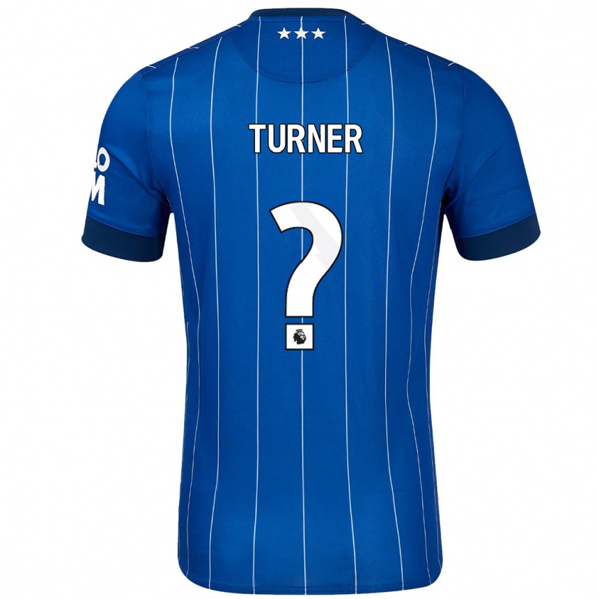 Enfant Football Maillot Steven Turner #0 Bleu Marine Tenues Domicile 2024/25 Canada