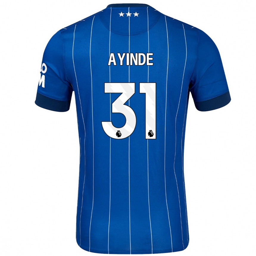 Enfant Football Maillot Leon Ayinde #31 Bleu Marine Tenues Domicile 2024/25 Canada