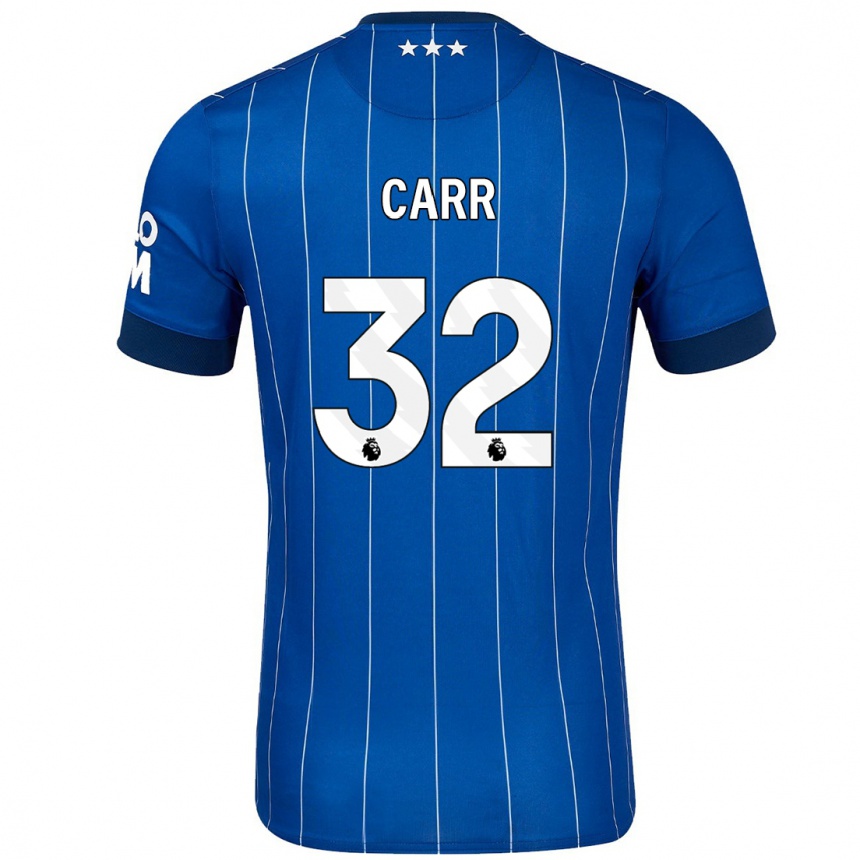 Enfant Football Maillot Ryan Carr #32 Bleu Marine Tenues Domicile 2024/25 Canada