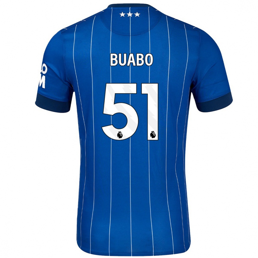 Enfant Football Maillot Gerard Buabo #51 Bleu Marine Tenues Domicile 2024/25 Canada