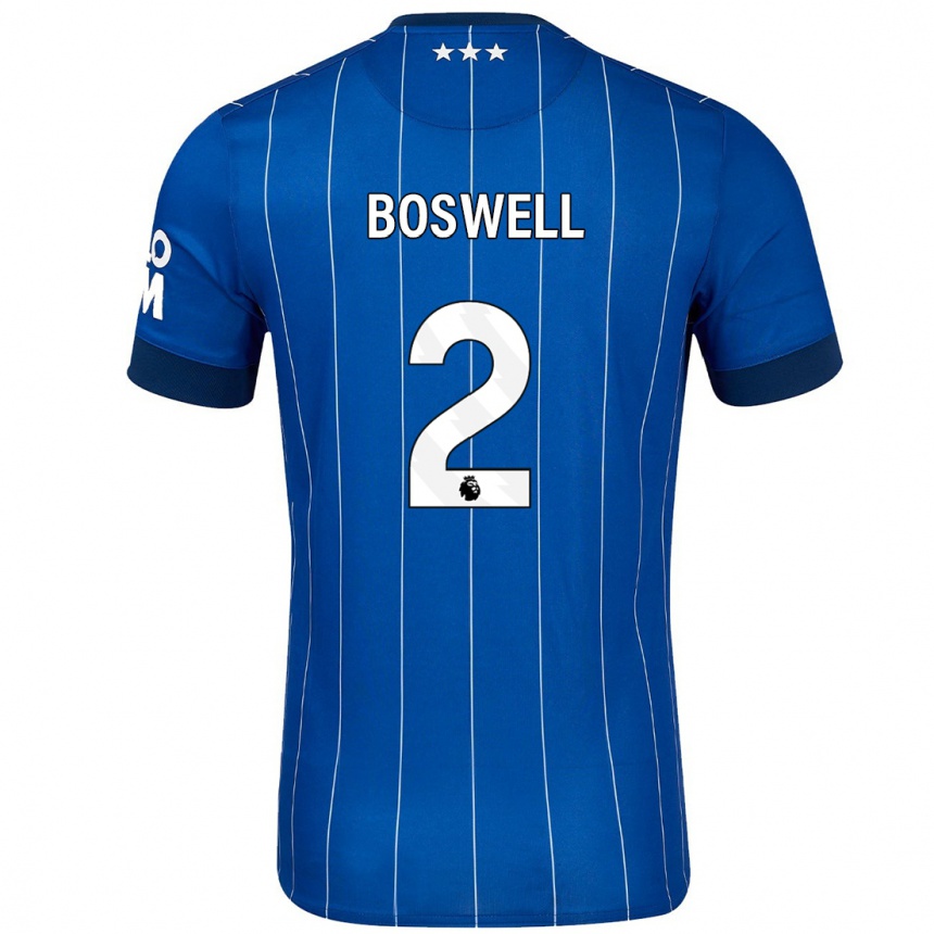 Enfant Football Maillot Maria Boswell #2 Bleu Marine Tenues Domicile 2024/25 Canada