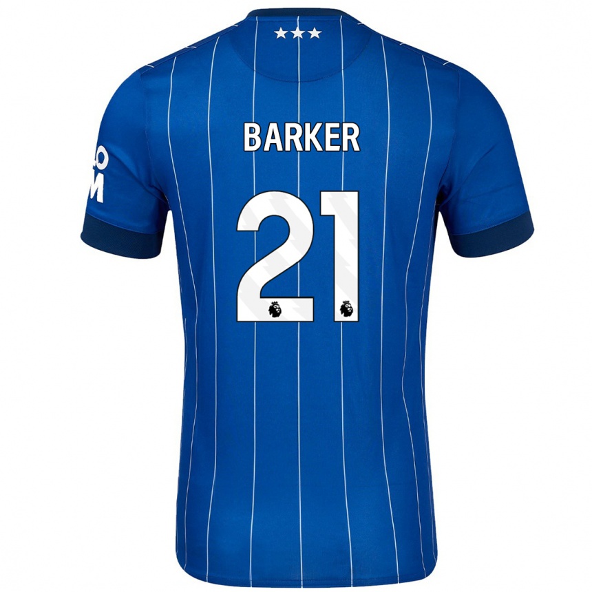 Enfant Football Maillot Maisy Barker #21 Bleu Marine Tenues Domicile 2024/25 Canada