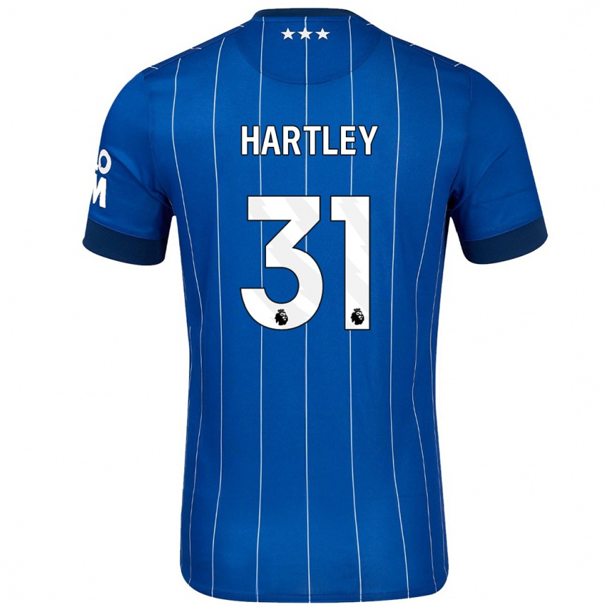 Enfant Football Maillot Laura Hartley #31 Bleu Marine Tenues Domicile 2024/25 Canada