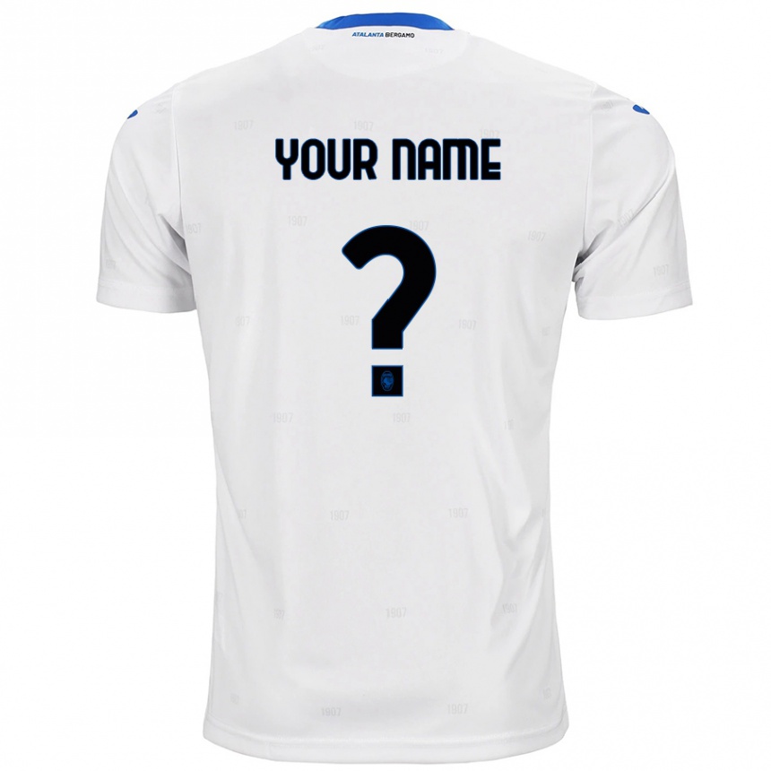 Kids Football Your Name #0 White Away Jersey 2024/25 T-Shirt Canada