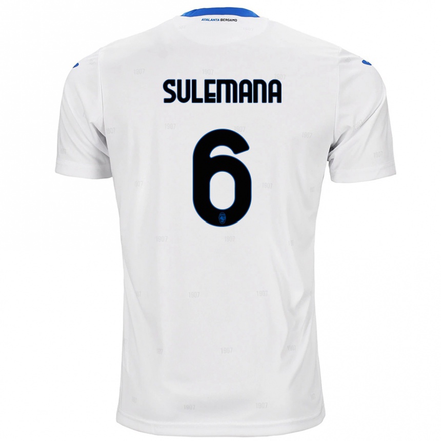 Kids Football Ibrahim Sulemana #6 White Away Jersey 2024/25 T-Shirt Canada