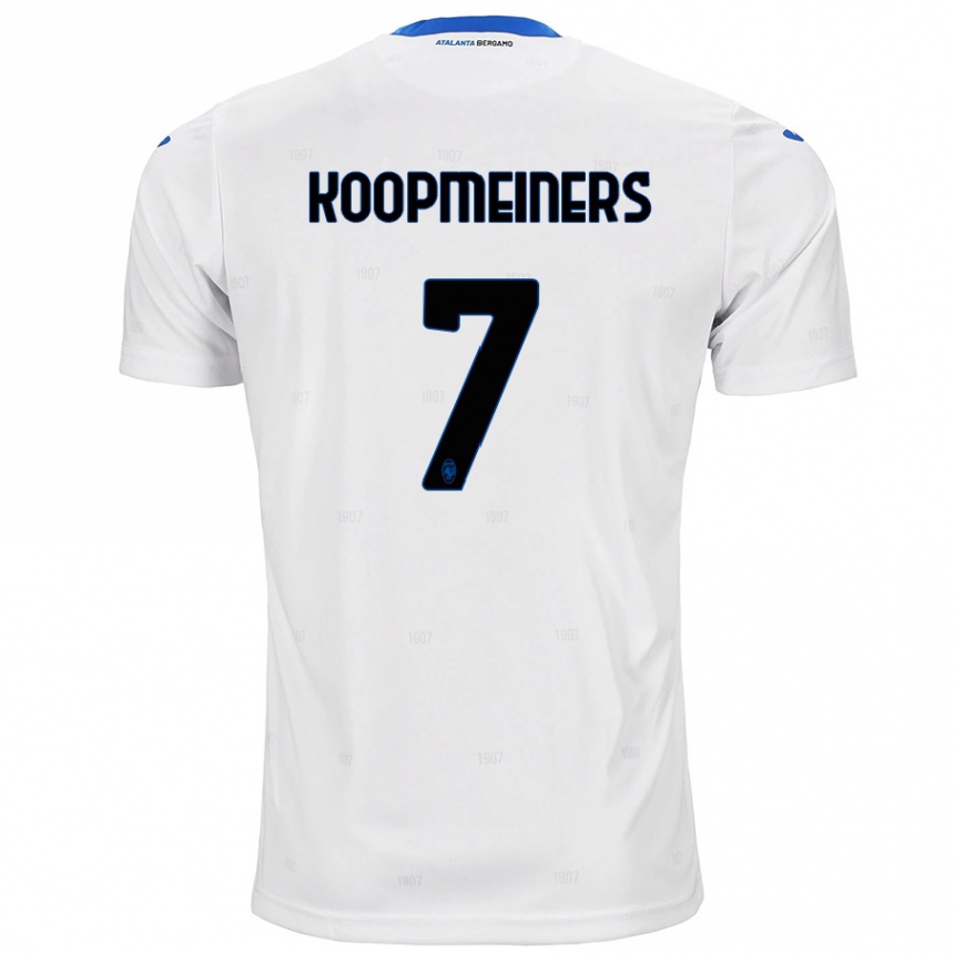 Enfant Football Maillot Teun Koopmeiners #7 Blanc Tenues Extérieur 2024/25 Canada