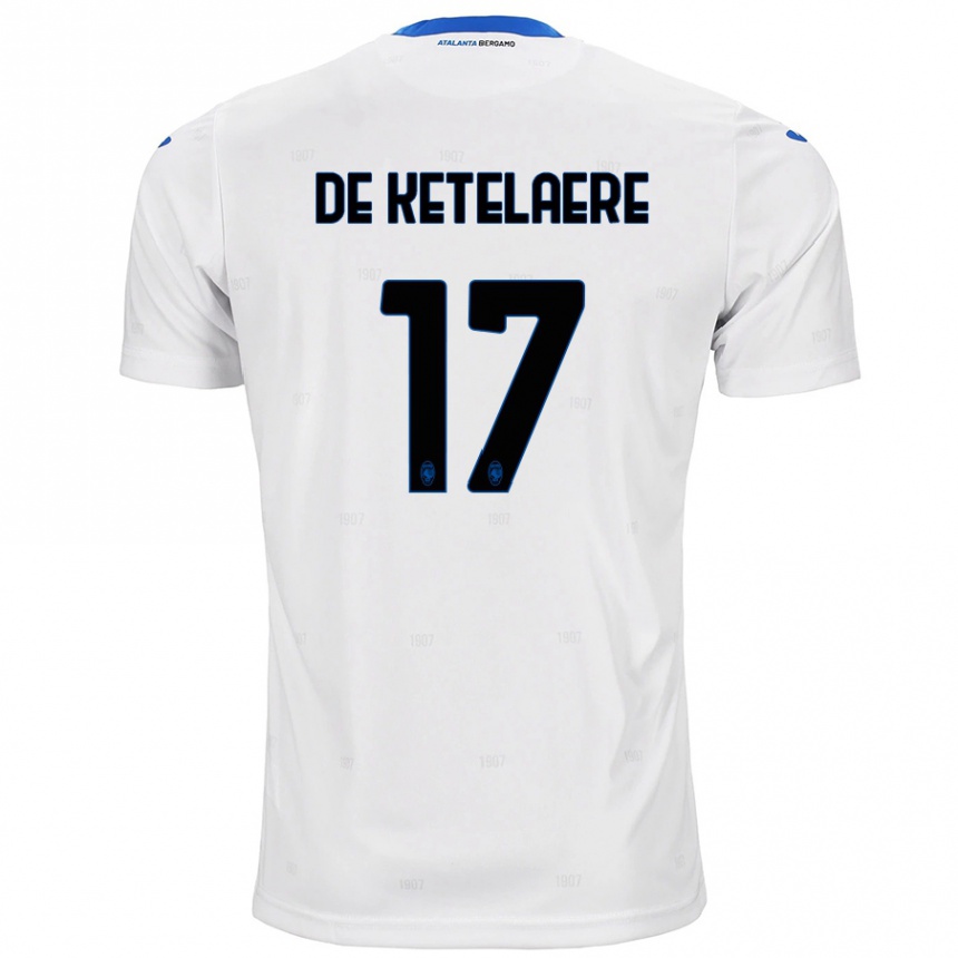 Kids Football Charles De Ketelaere #17 White Away Jersey 2024/25 T-Shirt Canada