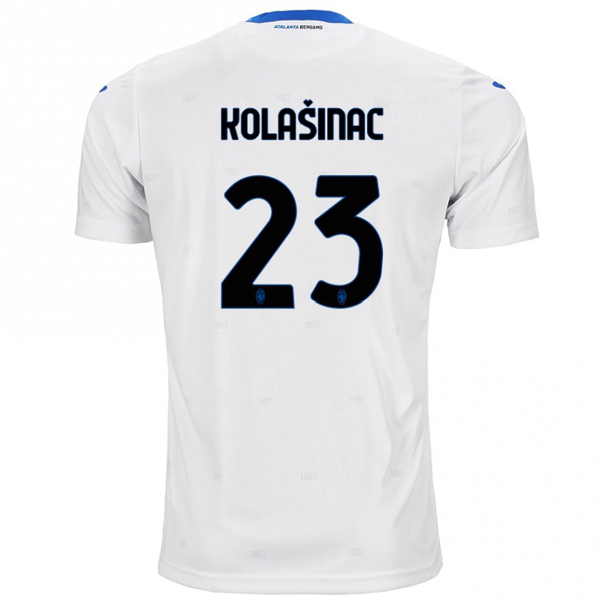 Kids Football Sead Kolasinac #23 White Away Jersey 2024/25 T-Shirt Canada