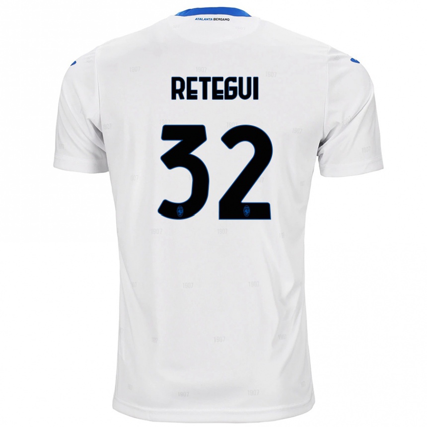 Enfant Football Maillot Mateo Retegui #32 Blanc Tenues Extérieur 2024/25 Canada