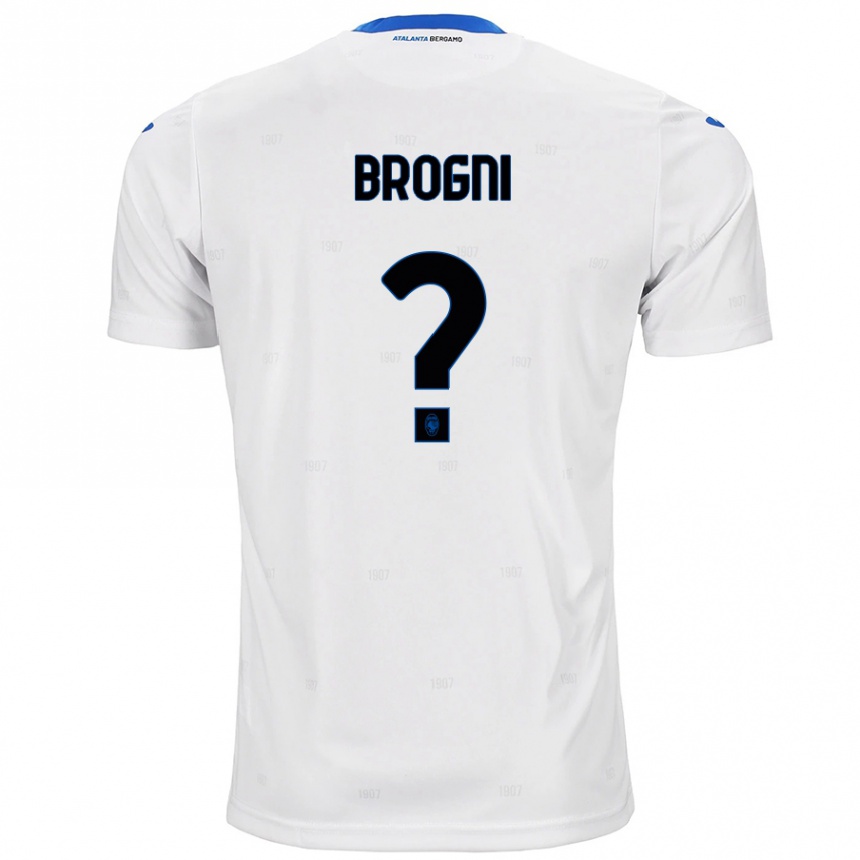 Kids Football Giorgio Brogni #0 White Away Jersey 2024/25 T-Shirt Canada