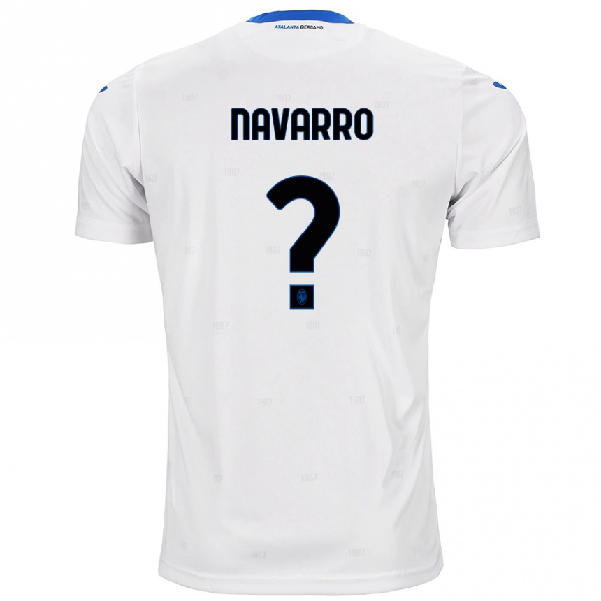 Kids Football Albert Navarro #0 White Away Jersey 2024/25 T-Shirt Canada