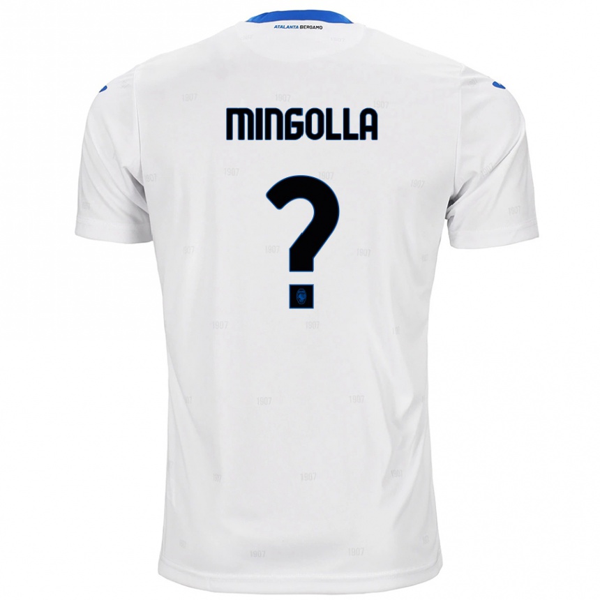 Kids Football Simone Mingolla #0 White Away Jersey 2024/25 T-Shirt Canada