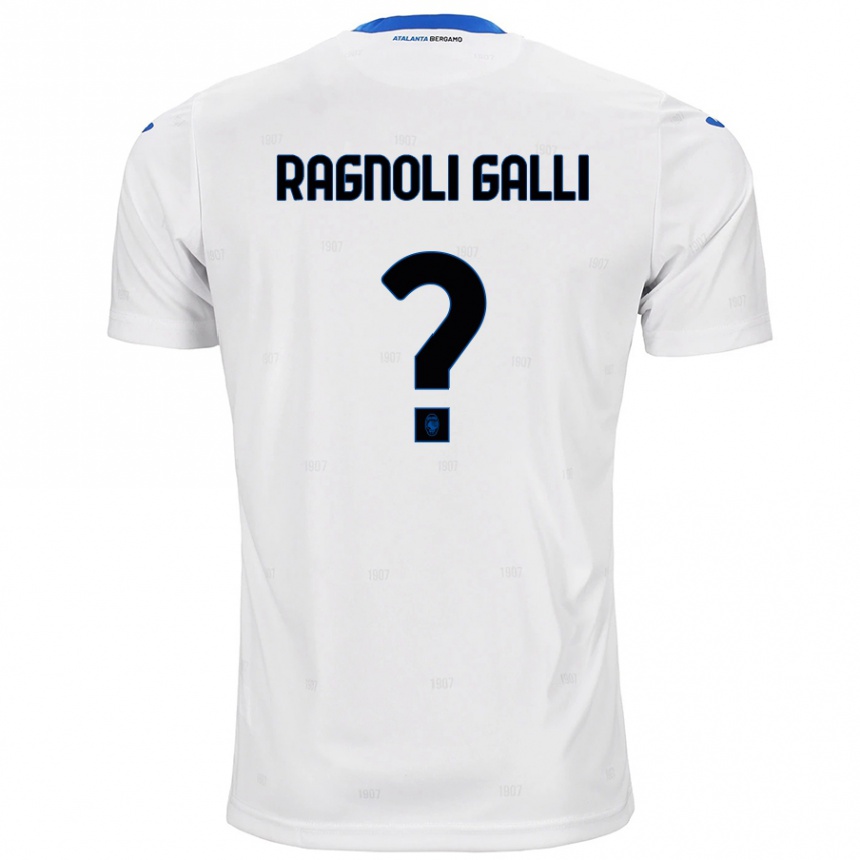 Kids Football Federico Ragnoli Galli #0 White Away Jersey 2024/25 T-Shirt Canada