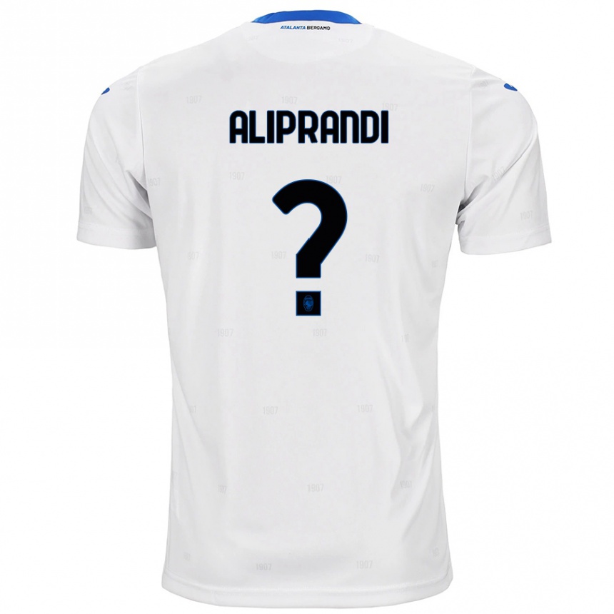 Enfant Football Maillot Mattia Aliprandi #0 Blanc Tenues Extérieur 2024/25 Canada