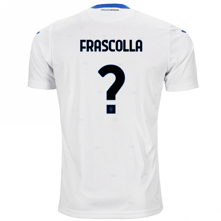 Kids Football Andrea Frascolla #0 White Away Jersey 2024/25 T-Shirt Canada