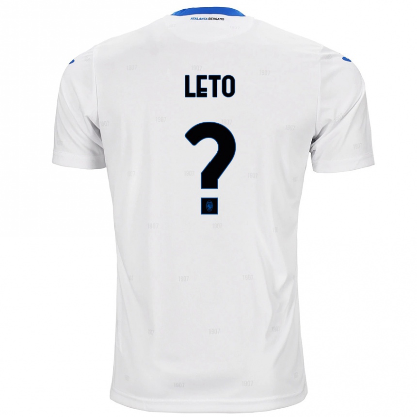 Enfant Football Maillot Manuel Leto #0 Blanc Tenues Extérieur 2024/25 Canada