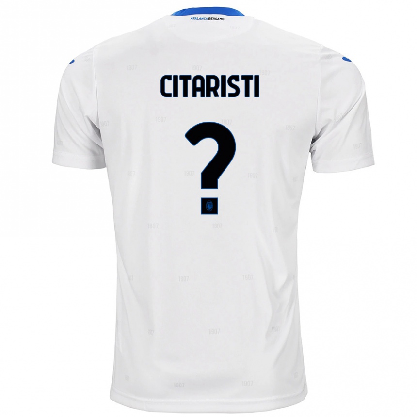 Enfant Football Maillot Christian Citaristi #0 Blanc Tenues Extérieur 2024/25 Canada