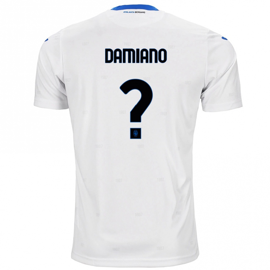 Kids Football Vincenzo Damiano #0 White Away Jersey 2024/25 T-Shirt Canada