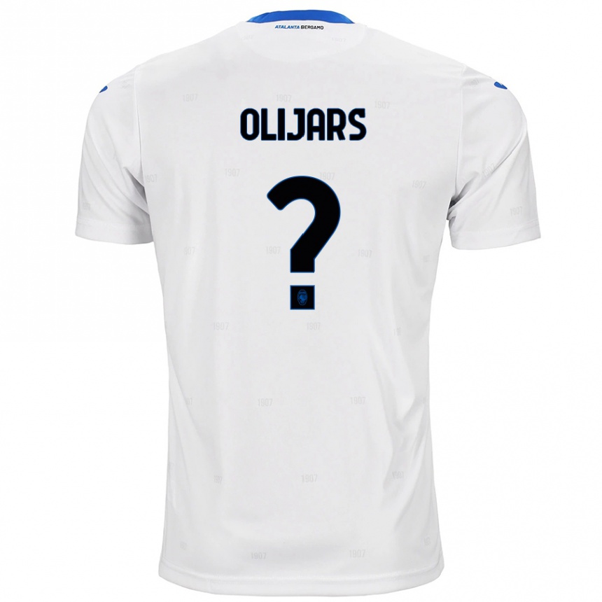 Enfant Football Maillot Jegors Olijars #0 Blanc Tenues Extérieur 2024/25 Canada