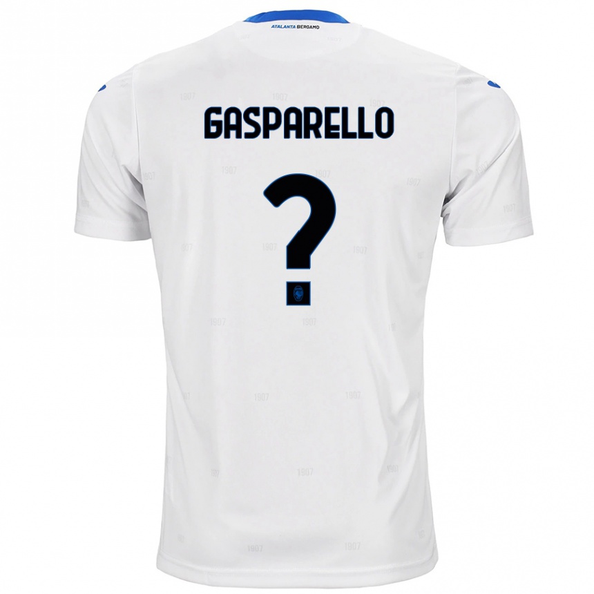 Enfant Football Maillot Francesco Gasparello #0 Blanc Tenues Extérieur 2024/25 Canada