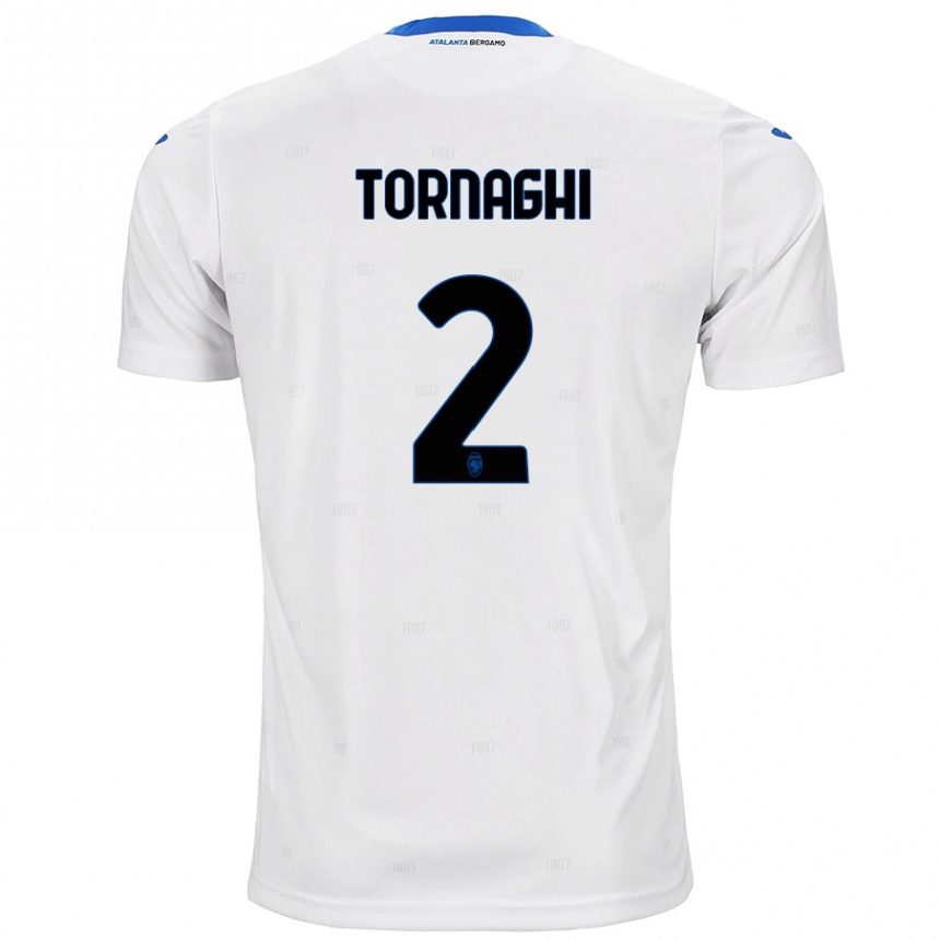 Enfant Football Maillot Pietro Tornaghi #2 Blanc Tenues Extérieur 2024/25 Canada