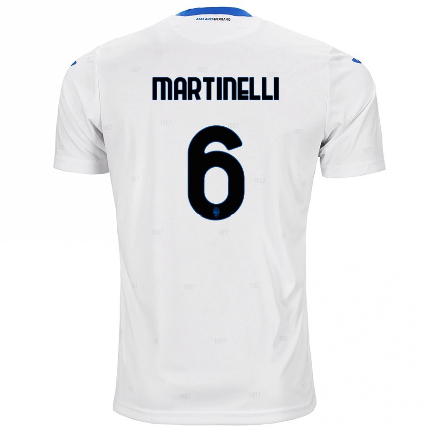 Kids Football Gabriel Martinelli #6 White Away Jersey 2024/25 T-Shirt Canada