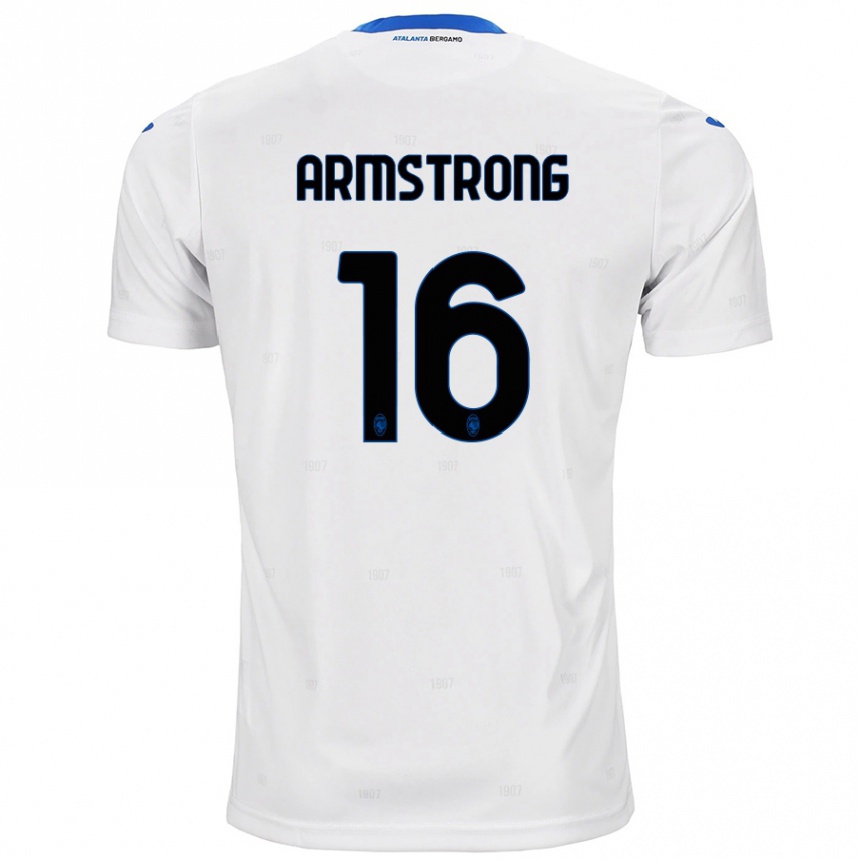 Kids Football Daniel Armstrong #16 White Away Jersey 2024/25 T-Shirt Canada