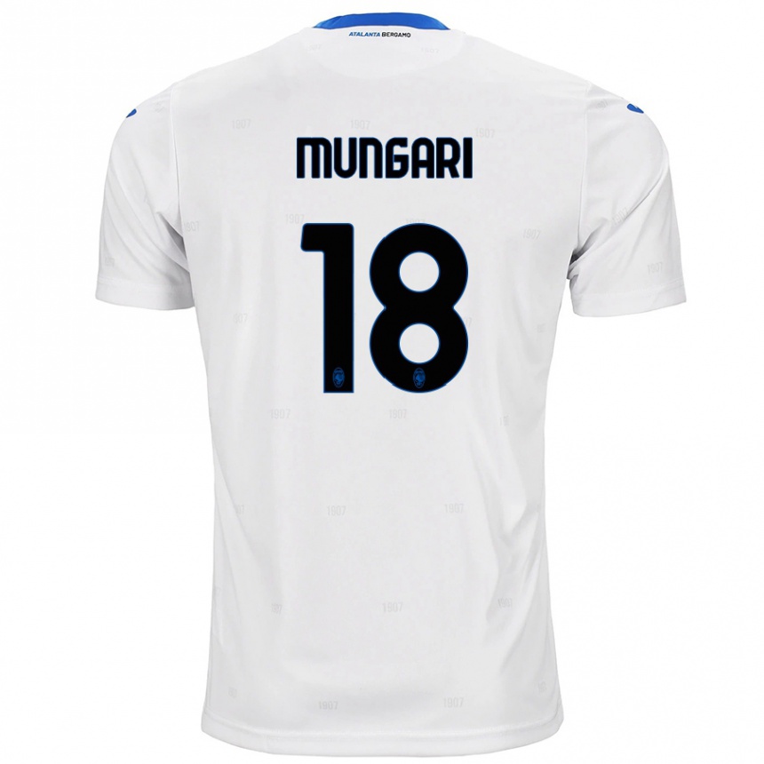 Kids Football Giuseppe Mungari #18 White Away Jersey 2024/25 T-Shirt Canada