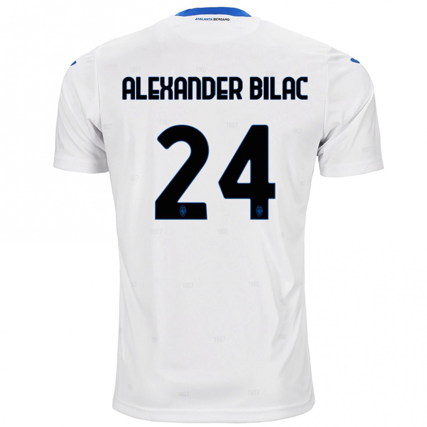 Enfant Football Maillot Max Alexander Bilac #24 Blanc Tenues Extérieur 2024/25 Canada