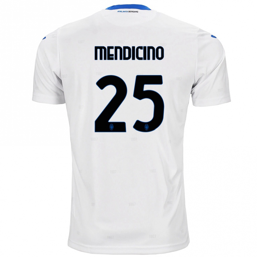 Enfant Football Maillot Leonardo Mendicino #25 Blanc Tenues Extérieur 2024/25 Canada