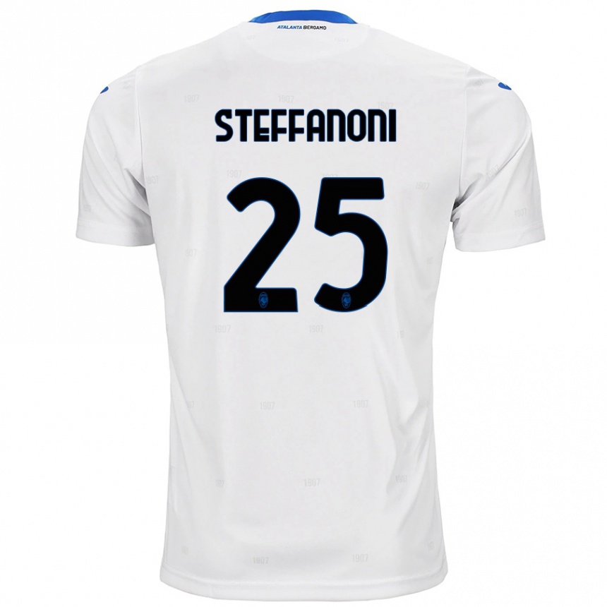 Enfant Football Maillot Federico Steffanoni #25 Blanc Tenues Extérieur 2024/25 Canada