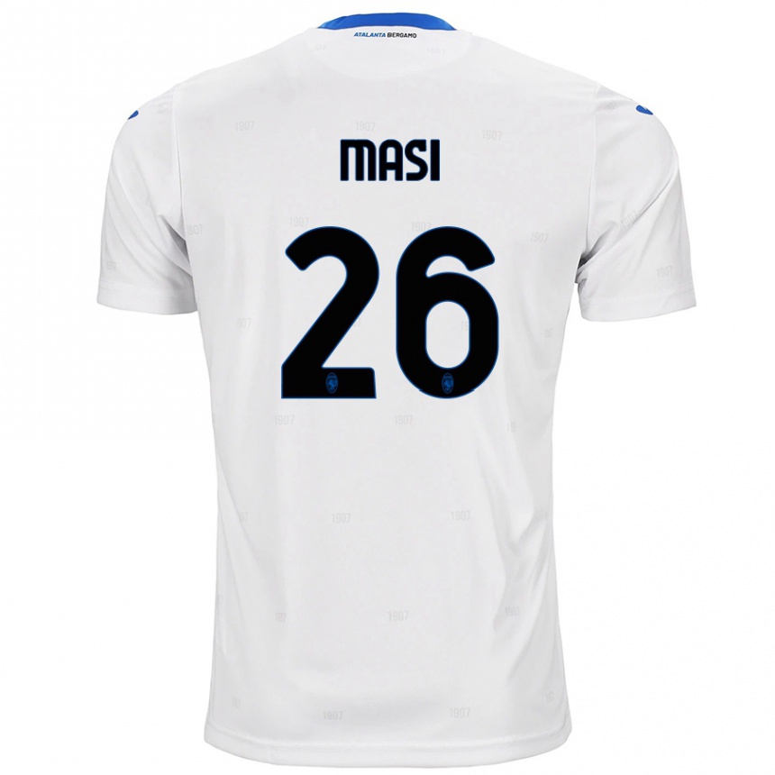 Enfant Football Maillot Alberto Masi #26 Blanc Tenues Extérieur 2024/25 Canada