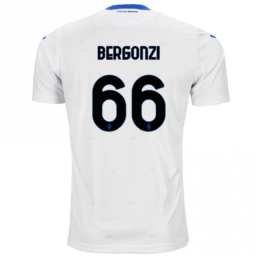 Enfant Football Maillot Federico Bergonzi #66 Blanc Tenues Extérieur 2024/25 Canada