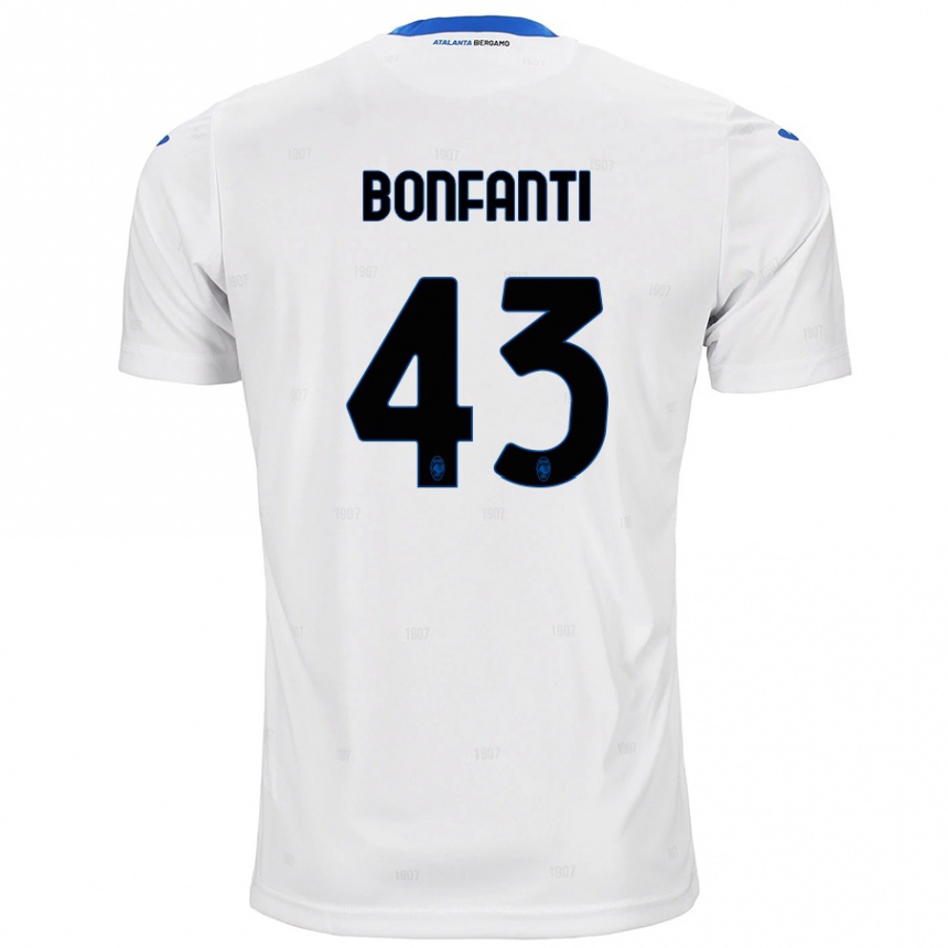 Enfant Football Maillot Giovanni Bonfanti #43 Blanc Tenues Extérieur 2024/25 Canada