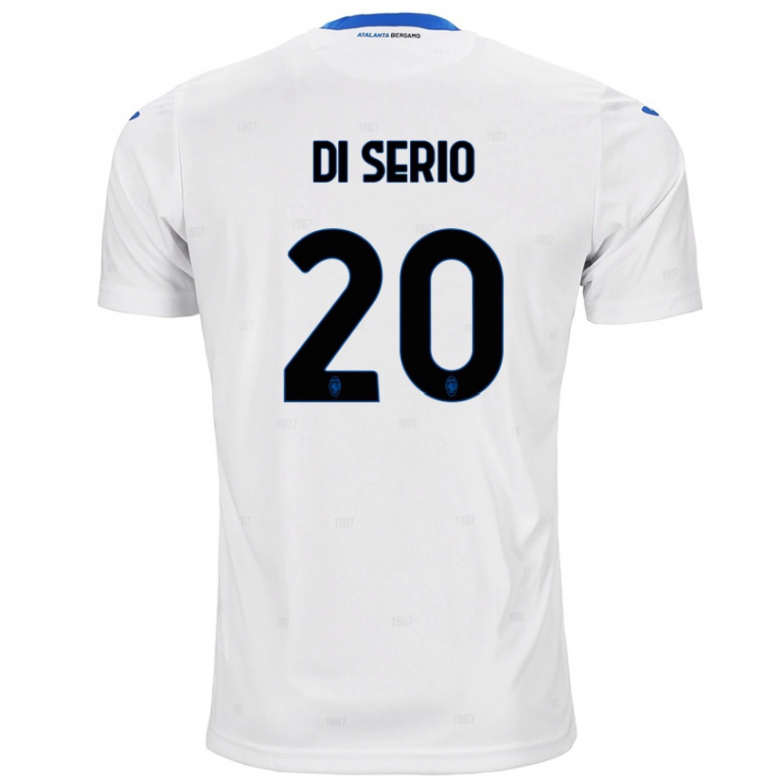 Kids Football Giuseppe Di Serio #20 White Away Jersey 2024/25 T-Shirt Canada