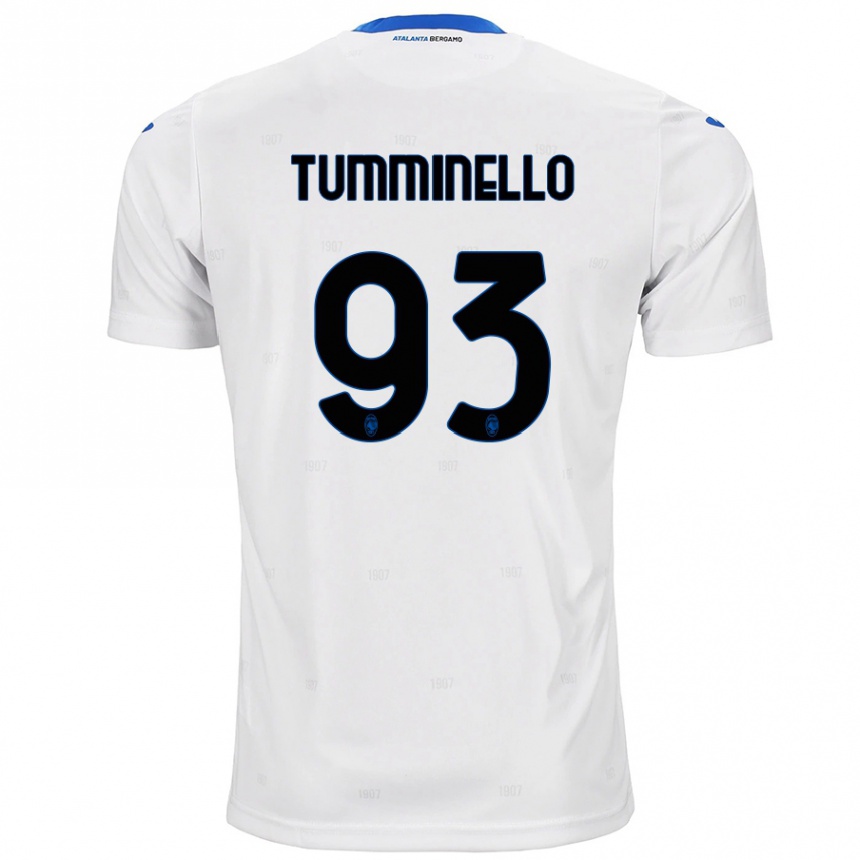 Enfant Football Maillot Marco Tumminello #93 Blanc Tenues Extérieur 2024/25 Canada