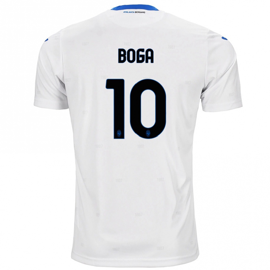 Enfant Football Maillot Jeremie Boga #10 Blanc Tenues Extérieur 2024/25 Canada