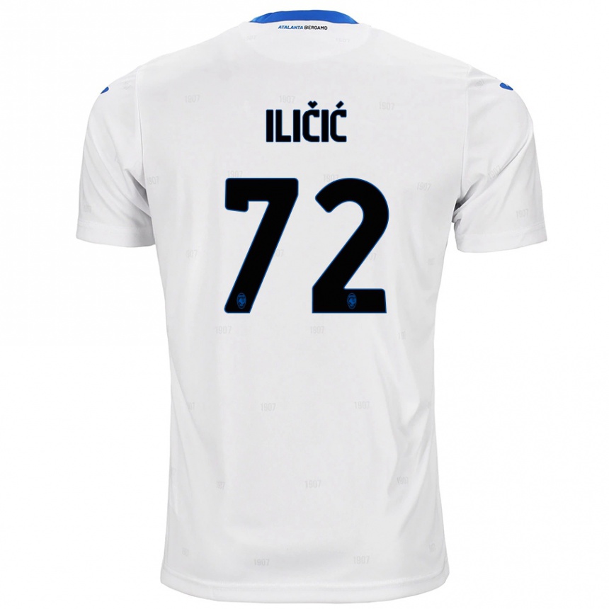 Kids Football Josip Ilicic #72 White Away Jersey 2024/25 T-Shirt Canada