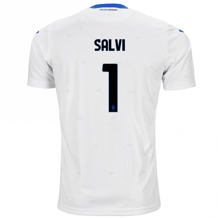 Kids Football Margherita Salvi #1 White Away Jersey 2024/25 T-Shirt Canada