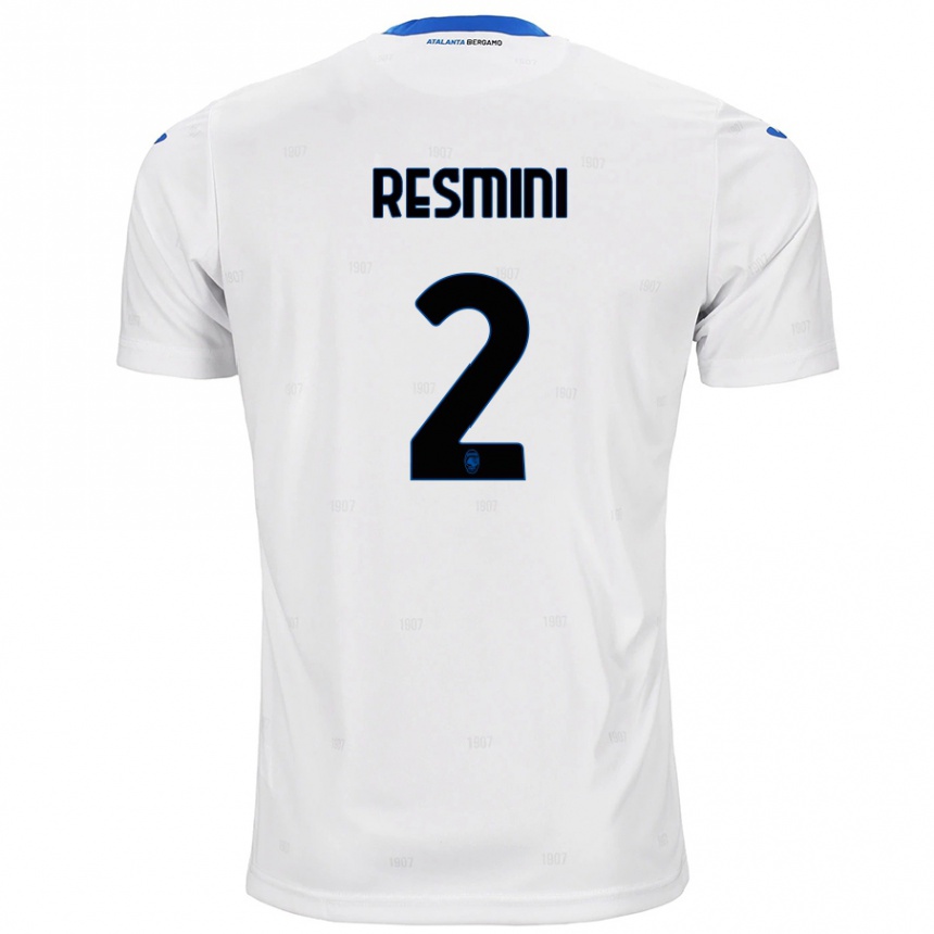 Kids Football Martina Resmini #2 White Away Jersey 2024/25 T-Shirt Canada