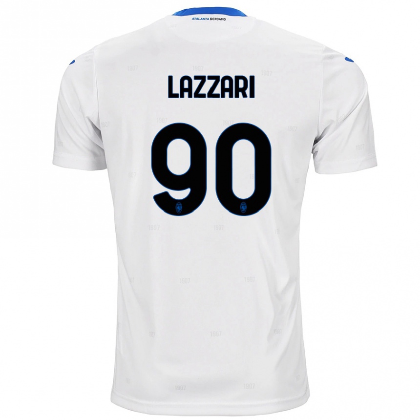 Kids Football Ilaria Lazzari #90 White Away Jersey 2024/25 T-Shirt Canada