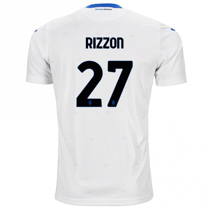 Kids Football Giulia Rizzon #27 White Away Jersey 2024/25 T-Shirt Canada