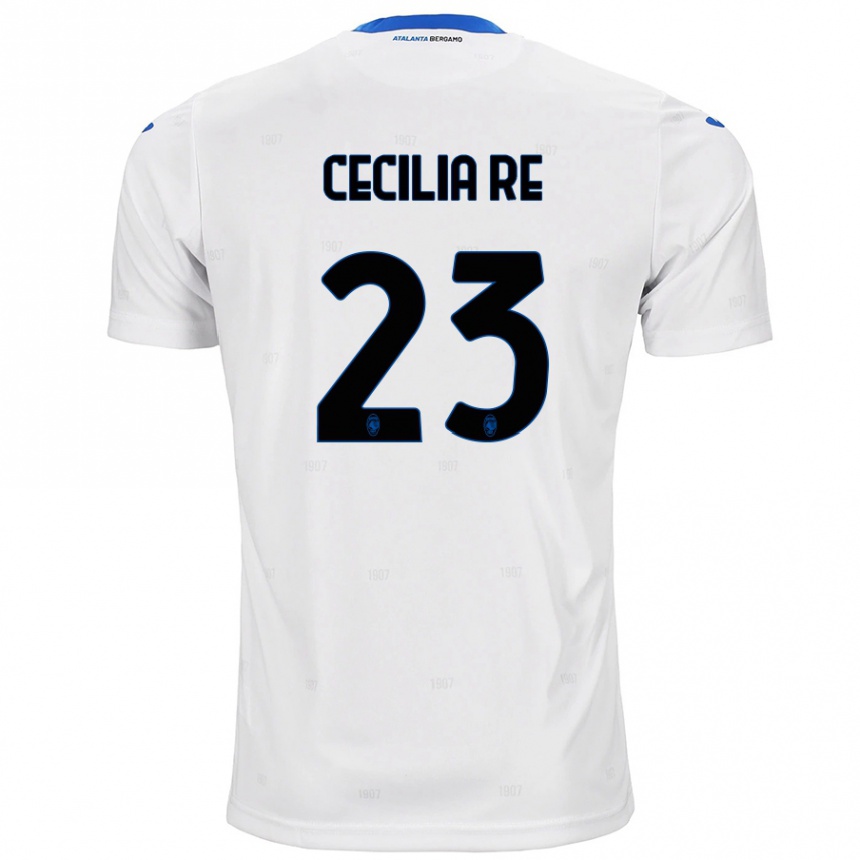 Kids Football Cecilia Re #23 White Away Jersey 2024/25 T-Shirt Canada