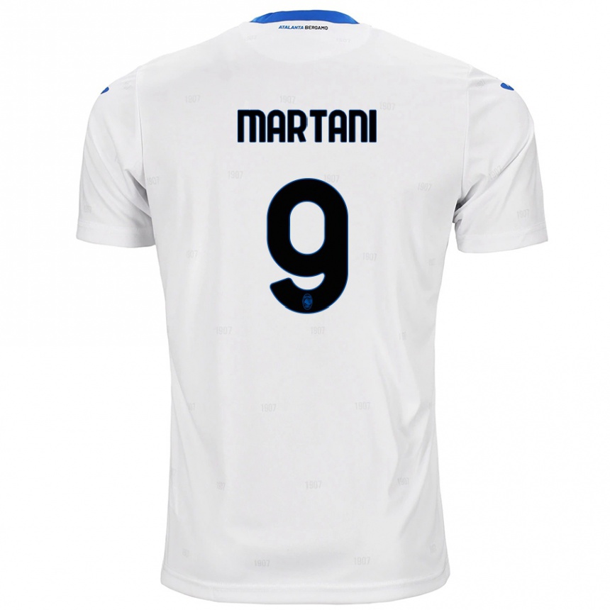 Kids Football Alice Martani #9 White Away Jersey 2024/25 T-Shirt Canada