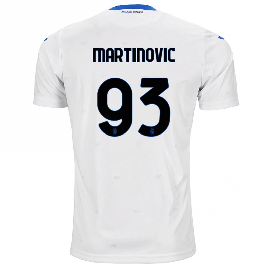 Kids Football Melania Martinovic #93 White Away Jersey 2024/25 T-Shirt Canada