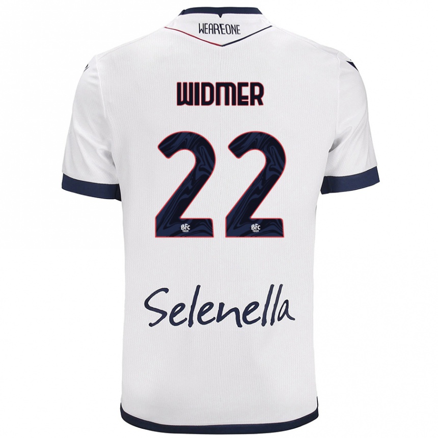 Enfant Football Maillot Renato Widmer D’autilia #22 Blanc Bleu Royal Tenues Extérieur 2024/25 Canada