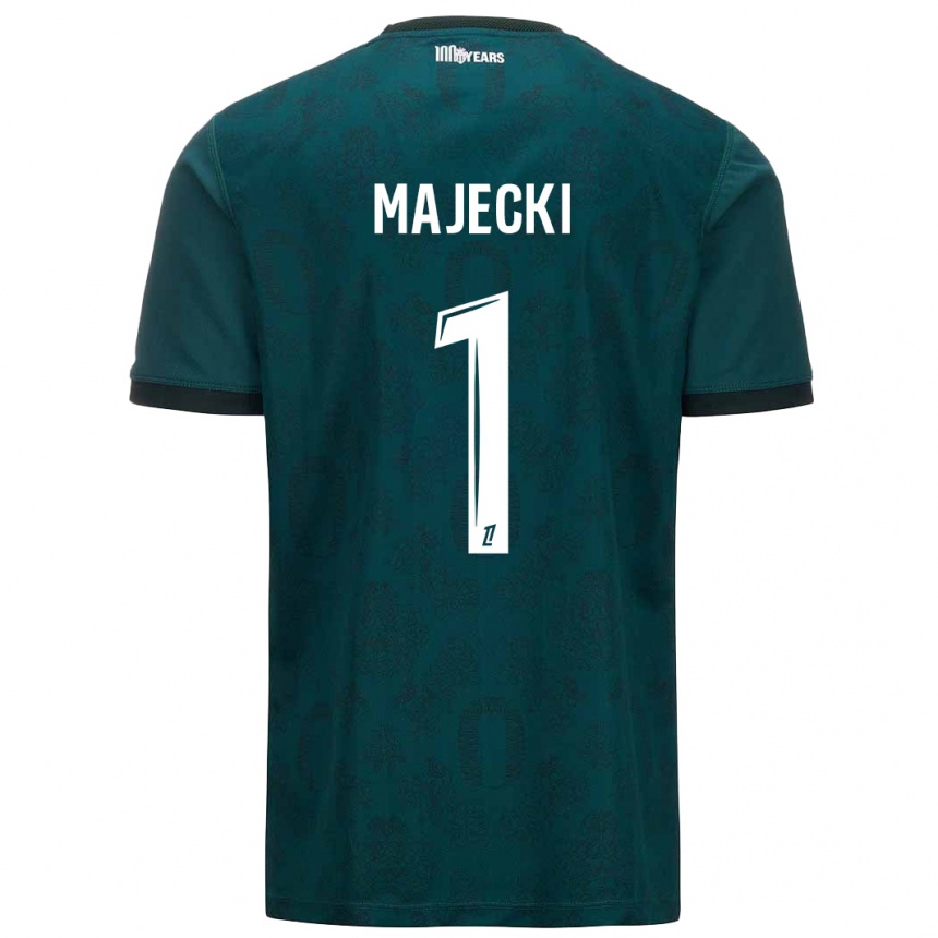 Kids Football Radoslaw Majecki #1 Dark Green Away Jersey 2024/25 T-Shirt Canada