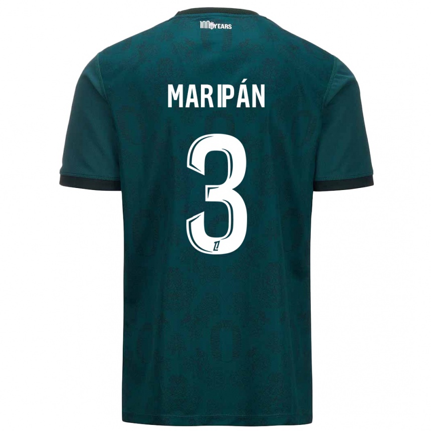 Kids Football Guillermo Maripán #3 Dark Green Away Jersey 2024/25 T-Shirt Canada